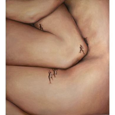 Obraz „Stereometria” (2023) | Joanna Czajkowska – abstrakcja geometryczna i półakt w konstruktywistycznej formie Obraz „Stereometria” (2023) | Joanna Czajkowska – abstrakcja geometryczna i półakt w konstruktywistycznej formie