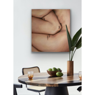Tableau « Stéréométrie » (2023) | Joanna Czajkowska – abstraction géométrique et demi-nu contemporain Tableau « Stéréométrie » (2023) | Joanna Czajkowska – abstraction géométrique et demi-nu contemporain