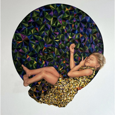 Obraz „Diamentowa Bajka” (2023) | Joanna Czajkowska – realizm magiczny i surrealizm w malarstwie figuratywnym Obraz „Diamentowa Bajka” (2023) | Joanna Czajkowska – realizm magiczny i surrealizm w malarstwie figuratywnym