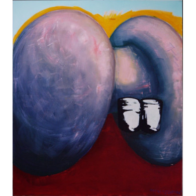 Tableau « Domination féminine » (2022) | Leszek Markuszewski – huile sur toile, 121×140×3 cm