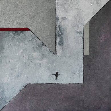 Peinture « Le Voyageur » (2020) | Dorota Kiermasz – abstraction réelle sur la solitude et la recherche de soi Peinture « Le Voyageur » (2020) | Dorota Kiermasz – abstraction réelle sur la solitude et la recherche de soi