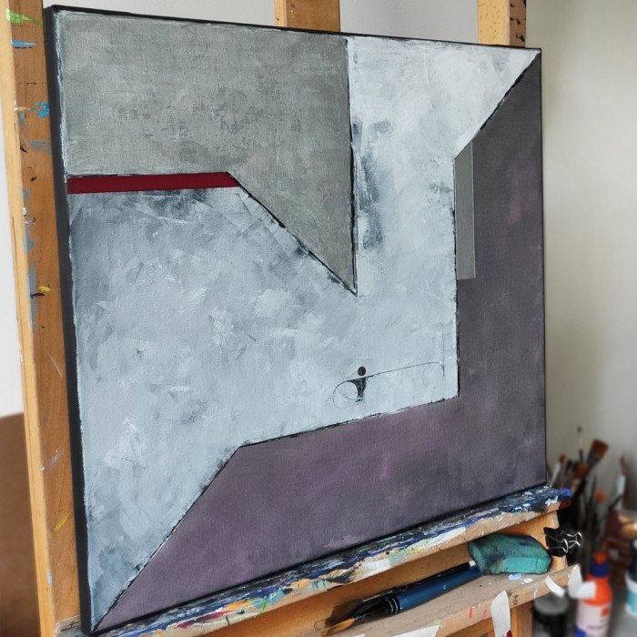 Peinture « Le Voyageur » (2020) | Dorota Kiermasz – abstraction réelle sur la solitude et la recherche de soi Peinture « Le Voyageur » (2020) | Dorota Kiermasz – abstraction réelle sur la solitude et la recherche de soi