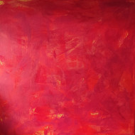 « Inferno » (2023) | Mira Pürschel – acrylique sur toile, 100×100 cm