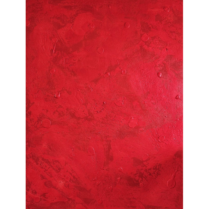 “No name Red” (2023) | Mira Pürschel – acrylic/mixed media, 120×100 cm