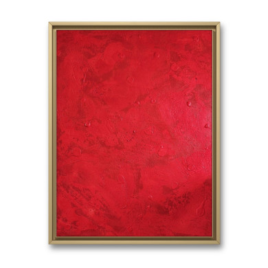 « No name Red » (2023) | Mira Pürschel – acrylique/technique mixte, 120×100 cm