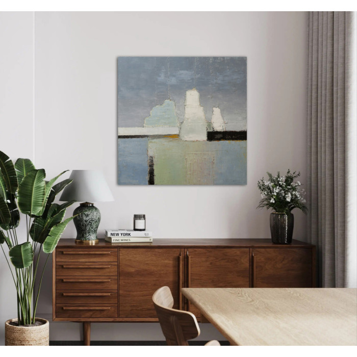 Painting “Miracle” (2024) | Roman Goss – oil on canvas, 70×70 cm