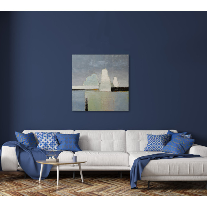 Tableau « Miracle » (2024) | Roman Goss – huile sur toile, 70×70 cm