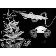 « À l’aube a fleuri l’océan noir » (2002) | Przemysław Tyszkiewicz – eau-forte & aquatinte, 94×67 cm