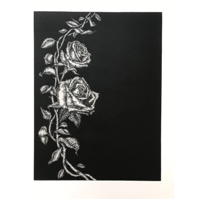 « Jardin Lunaire » (2020) | Przemysław Tyszkiewicz – eau-forte & aquatinte, 40×53 cm