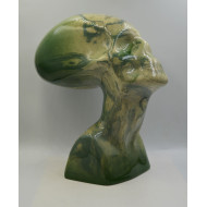 Sculpture “Old Lady” (2024) | Roland Kościółek – glazed ceramic inspired by Egyptian art