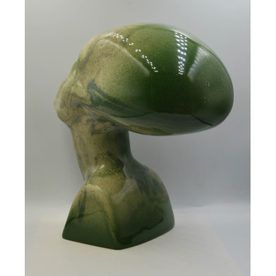 Sculpture “Old Lady” (2024) | Roland Kościółek – glazed ceramic inspired by Egyptian art