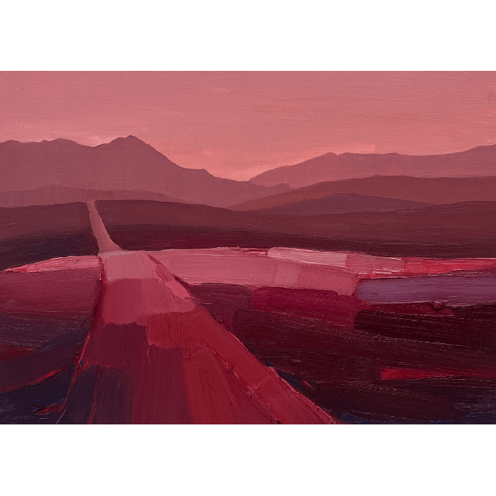 “There, through the Sandy Hills” (2024) | Paulina Katarzyna Zielska – oil on canvas, 40×30 cm