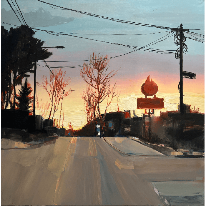 “Zakopianka” (2021) | Paulina Katarzyna Zielska – oil on canvas, 90×90 cm