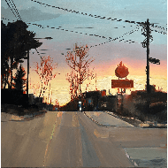 « Zakopianka » (2021) | Paulina Katarzyna Zielska – huile sur toile, 90×90 cm