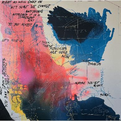 Peinture « Sans titre » (2024) | Dorota Bojanowska – composition expressive et intensité émotionnelle Peinture « Sans titre » (2024) | Dorota Bojanowska – composition expressive et intensité émotionnelle