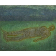 Obraz „Pomiędzy 3” (2024) | Piotr Trusik – olej na płótnie, 145×115 cm | CSW Zamek Ujazdowski