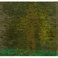 Obraz „Pomiędzy 1” (2024) | Piotr Trusik – olej na płótnie, 35×35 cm