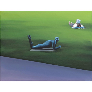 Gemälde „Begegnungen III“ (2023) | Magdalena Laskowska – Acryl auf Leinwand