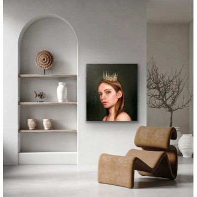 Obraz „Królowa” (2022) | Joanna Czajkowska – portret w duchu realizmu magicznego Obraz „Królowa” (2022) | Joanna Czajkowska – portret w duchu realizmu magicznego