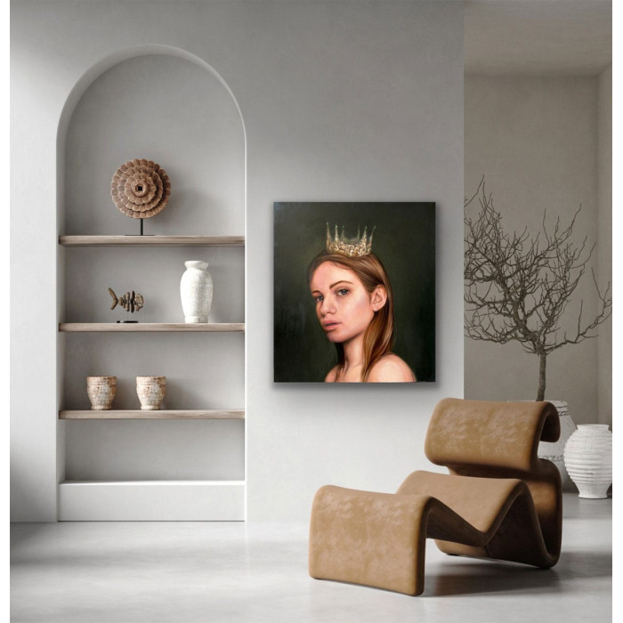 Obraz „Królowa” (2022) | Joanna Czajkowska – portret w duchu realizmu magicznego Obraz „Królowa” (2022) | Joanna Czajkowska – portret w duchu realizmu magicznego