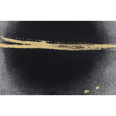 Grafika „Okruchy_45” – linoryt na płótnie ze złoceniami i mixed media Grafika „Okruchy_45” – linoryt na płótnie ze złoceniami i mixed media
