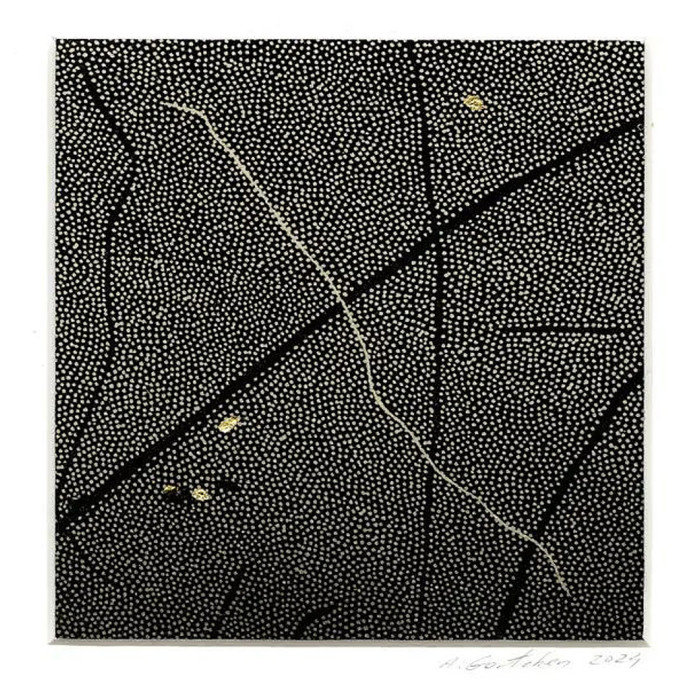 Art Print “Okruchy_46” – Linocut on Zerkall Paper with Pencil and Gilding Art Print “Okruchy_46” – Linocut on Zerkall Paper with Pencil and Gilding
