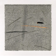 Estampe artistique « Okruchy_16 » – Linogravure sur papier Zerkall avec pastel et dorures Estampe artistique « Okruchy_16 » – Linogravure sur papier Zerkall avec pastel et dorures
