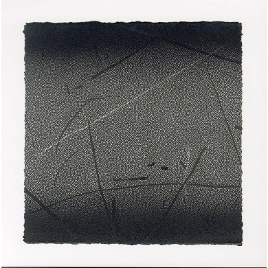 Estampe artistique « Okruchy_22 » – Linogravure sur papier Zerkall avec dessin au crayon Estampe artistique « Okruchy_22 » – Linogravure sur papier Zerkall avec dessin au crayon