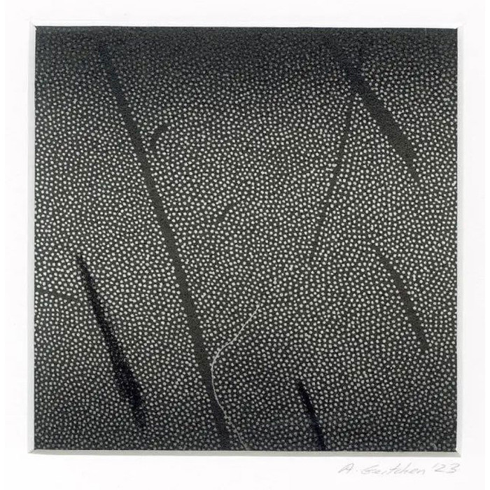 Kunstgrafik „Okruchy_18” – Linolschnitt auf Zerkall-Papier mit Zeichnung Kunstgrafik „Okruchy_18” – Linolschnitt auf Zerkall-Papier mit Zeichnung