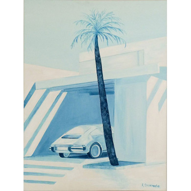 Peinture « Blue Monday » – Acrylique sur toile, 76×102 cm Peinture « Blue Monday » – Acrylique sur toile, 76×102 cm