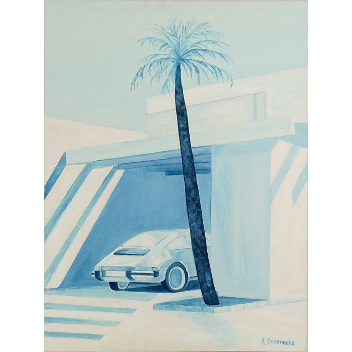Gemälde „Blue Monday” – Acryl auf Leinwand, 76×102 cm Gemälde „Blue Monday” – Acryl auf Leinwand, 76×102 cm
