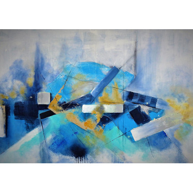 Gemälde „Unbekannter Raum VII“, 2021 – Acryl auf Leinwand, 100×70 cm Gemälde „Unbekannter Raum VII“, 2021 – Acryl auf Leinwand, 100×70 cm