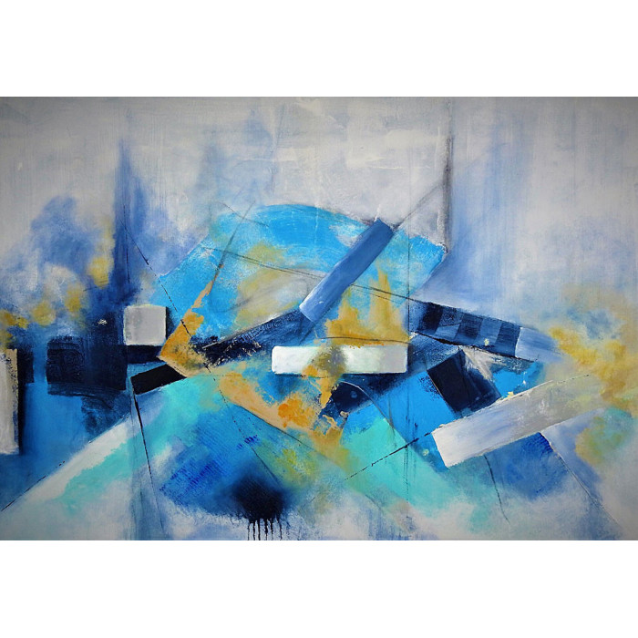Gemälde „Unbekannter Raum VII“, 2021 – Acryl auf Leinwand, 100×70 cm Gemälde „Unbekannter Raum VII“, 2021 – Acryl auf Leinwand, 100×70 cm