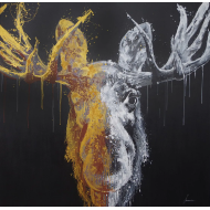 Peinture « Élan », 2022 – acrylique, série Dichotomie de la personnalité Peinture « Élan », 2022 – acrylique, série Dichotomie de la personnalité