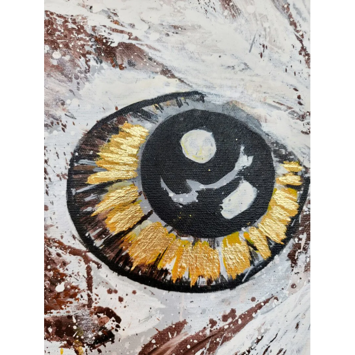 Peinture « Owl II », 2021 | Magda Maciaszek – Acrylique 160×180 cm Peinture « Owl II », 2021 | Magda Maciaszek – Acrylique 160×180 cm