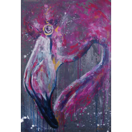 Gemälde „Flaming VIII“, 2020 | Magda Maciaszek – Acryl auf Leinwand Gemälde „Flaming VIII“, 2020 | Magda Maciaszek – Acryl auf Leinwand