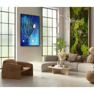 “Balloon XXXVIII” (2020) by Magda Maciaszek – acrylic on canvas 120×80 cm