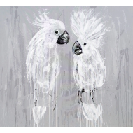Obraz „Papugi III” (2021) Magdy Maciaszek – akryl na płótnie 180×200 cm Obraz „Papugi III” (2021) Magdy Maciaszek – akryl na płótnie 180×200 cm