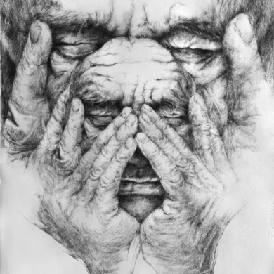 Drawing “Illusion 1” (2019) | Aneta & Filip Gębski – MIRAGES, surrealism & magical realism Drawing “Illusion 1” (2019) | Aneta & Filip Gębski – MIRAGES, surrealism & magical realism