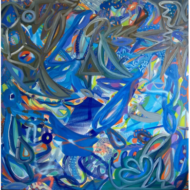Gemälde „Beruhigung des Sturms” (2023) | Anna Jarzymowska – abstrakte Kunst voller Energie Gemälde „Beruhigung des Sturms” (2023) | Anna Jarzymowska – abstrakte Kunst voller Energie