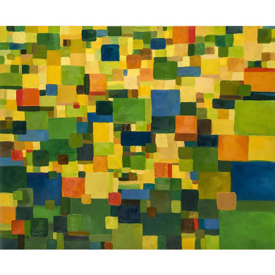 Tableau « Prairie d’été » (2022) | Anna Rendecka – huile sur toile, abstraction inspirée de la nature Tableau « Prairie d’été » (2022) | Anna Rendecka – huile sur toile, abstraction inspirée de la nature