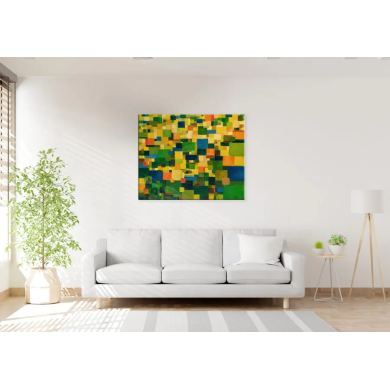 Tableau « Prairie d’été » (2022) | Anna Rendecka – huile sur toile, abstraction inspirée de la nature Tableau « Prairie d’été » (2022) | Anna Rendecka – huile sur toile, abstraction inspirée de la nature