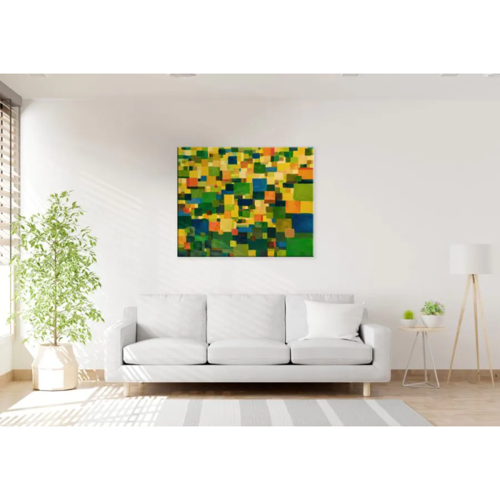 Tableau « Prairie d’été » (2022) | Anna Rendecka – huile sur toile, abstraction inspirée de la nature Tableau « Prairie d’été » (2022) | Anna Rendecka – huile sur toile, abstraction inspirée de la nature