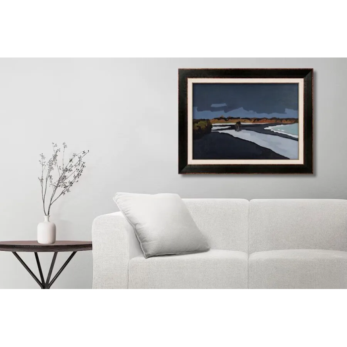Painting “Lonely Rock” (2022) | Anna Selerowicz – oil on canvas, symbolic landscape Painting “Lonely Rock” (2022) | Anna Selerowicz – oil on canvas, symbolic landscape