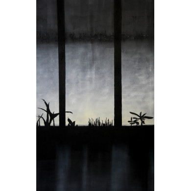 Tableau « Polish pantone IV » (2024) d’Izabela Siemiątkowska est réalisé à l’huile et pâte de cire sur toile