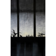 Painting “Polish pantone IV” (2024) by Izabela Siemiątkowska is made with oil and wax paste on canvas