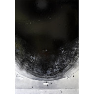 Gemälde „Kreise VII“ (2025) | Izabela Siemiątkowska – Öl & Wachspaste, 150×100 cm