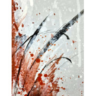 « Écureuil » (2022) | Magda Maciaszek (Amonaria) – acrylique sur toile, 120×80 cm