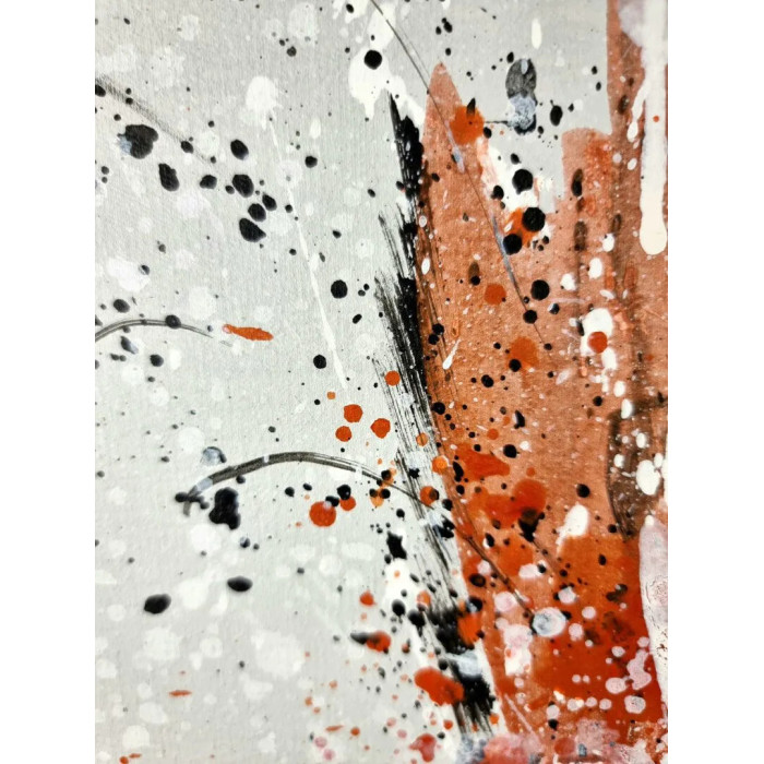 « Écureuil » (2022) | Magda Maciaszek (Amonaria) – acrylique sur toile, 120×80 cm