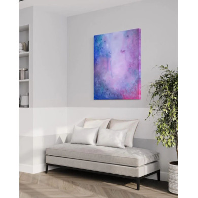 “Pink Passion” (2022) | Marta Chudzik – acrylic on canvas, 90×70 cm